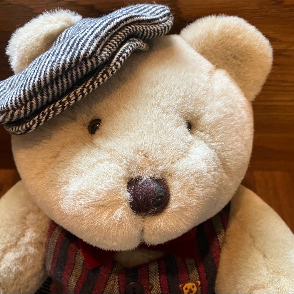 Bearland Jointed Dressed Bear Plush Stuffed Animal Vintage Collectable 80's